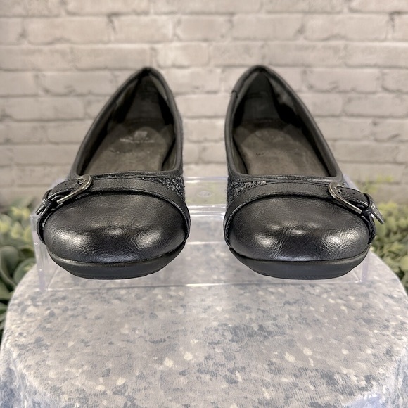 White Mountain “Sia” Navy & Gray Fabric Knit Round Toe Ballet Flats WMS 7.5M✨EUC - Picture 2 of 9